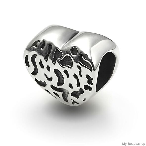 My-Beads Charm Herz Fantasie Silber

Dieser silberne Charm passt zu allen gängigen Bettelarmbändern.
Material: 925er Sterling Silber.
Artikel kommt mit Geschenkverpackung.
Preise inkl. MwSt.