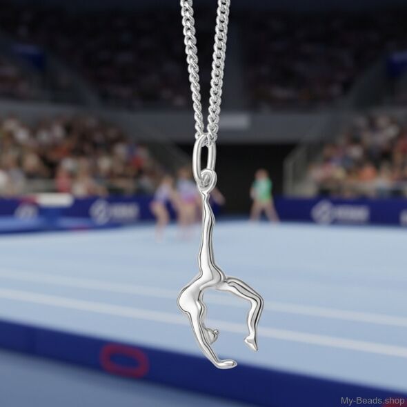 My-Beads Silber Sport Anhänger Turnen 438 "Handstand" 3-D
Größe: 26 mm
Material: 925er Sterling Silber.
Artikel kommt mit Geschenkverpackung.
Preise inkl. MwSt.
Lass dich von unseren Geschenkideen inspirieren & finde das perfekte Geburtstagsgeschenk!

Sportschmuck Anhänger auch erhältlich mit passende Panzer Silberkette.
Silberne Panzerkette mit Karabinerverschluss. Deutsche Produktion Top Qualität.

Rhythmische Sportgymnastik (kurz RSG) oder Rhythmische Gymnastik (kurz RG) ist eine Turnsportart. 
Silber Sportschmuck Anhänger, "Turnen Handstand 3-D". Silber Sportmotiven Turnen / Gymnastik.

RSG erfordert in hohem Maß Körperbeherrschung, Gleichgewichts- und Rhythmusgefühl. 
Tolle geschenkidee für Gymnastik,  Turnerin,  Trainerinnen oder Trainer. 

Fan Shop / Merchandise für Gymnastik Begeisterte.
Alle Fanshop-Artikel im Online-Shop kaufen.
Sportakrobatk / Gerätturnen / Kunstturnen / Rhythmische Sportgymnastik
#MyBeadsSport #Gymnastik #Gymnastin #Geschenkidee 
Geschenkidee: Weihnachten, Geburtstag, Wettkämpfe & Wettbewerbe.