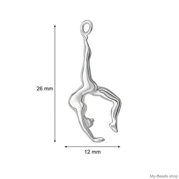 My-Beads Silber Sport Anhänger Turnen 438 "Handstand" 3-D
Größe: 26 mm
Material: 925er Sterling Silber.
Artikel kommt mit Geschenkverpackung.
Preise inkl. MwSt.
Lass dich von unseren Geschenkideen inspirieren & finde das perfekte Geburtstagsgeschenk!

Sportschmuck Anhänger auch erhältlich mit passende Panzer Silberkette.
Silberne Panzerkette mit Karabinerverschluss. Deutsche Produktion Top Qualität.

Rhythmische Sportgymnastik (kurz RSG) oder Rhythmische Gymnastik (kurz RG) ist eine Turnsportart. 
Silber Sportschmuck Anhänger, "Turnen Handstand 3-D". Silber Sportmotiven Turnen / Gymnastik.

RSG erfordert in hohem Maß Körperbeherrschung, Gleichgewichts- und Rhythmusgefühl. 
Tolle geschenkidee für Gymnastik,  Turnerin,  Trainerinnen oder Trainer. 

Fan Shop / Merchandise für Gymnastik Begeisterte.
Alle Fanshop-Artikel im Online-Shop kaufen.
Sportakrobatk / Gerätturnen / Kunstturnen / Rhythmische Sportgymnastik
#MyBeadsSport #Gymnastik #Gymnastin #Geschenkidee 
Geschenkidee: Weihnachten, Geburtstag, Wettkämpfe & Wettbewerbe.