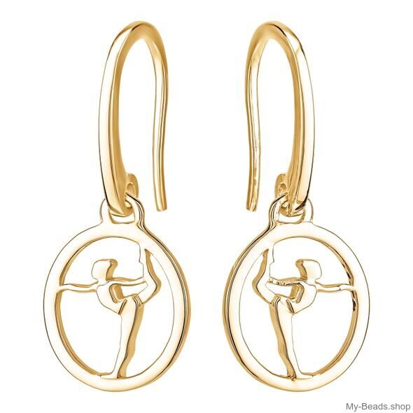 My-Beads oorsieraad / oorhangers "Zweefstand" Gold Plated

Afmeting: 15 mm
Edelmetaal: echt zilver, Gold Plated, 925 (1e gehalte), nikkelvrij.
Inclusief geschenkverpakking.
Prijzen zijn incl. B.T.W


Sportsieraad voor een turnster. Kerstmis / Verjaardag / Sinterklaas / Wedstrijd.

#MyBeadsSport #Gymnastiek #Turnen

De vloer is een discipline binnen het toestelturnen.

Een vloeroefening hoort te zijn opgebouwd uit verschillende soorten onderdelen:

Acrobatische onderdelen (series), balansonderdelen (statisch), lenigheidsonderdelen.

De acrobatische series zijn aaneenschakelingen van acrobatische elementen zoals flikflaks, overslagen en salto's.

De vloeroefening hoort te beginnen en te eindigen met een acrobatische serie en ook halverwege de oefening zit nog een acrobatische serie.

Tussendoor worden balansonderdelen geturnd (zoals de handstand) en lenigheidonderdelen (zoals de spagaat).

Bij de vrije oefening op muziek wordt de oefening verder opgevuld met bewegingen op de muziek zoals in het klassiek ballet.