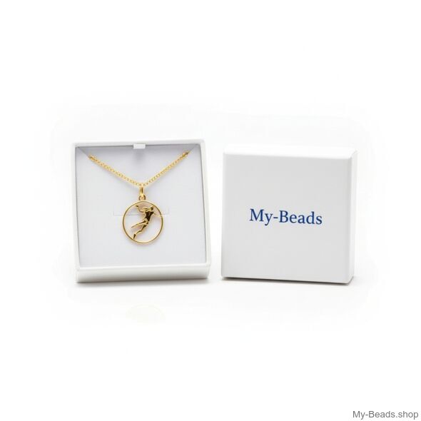 Gold-plated handball pendant MB336 in My-Beads gift box