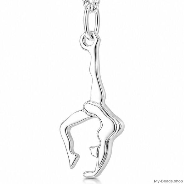 Ciondolo ginnastica Ponte 2D MB439 in argento 925 da 26 mm
