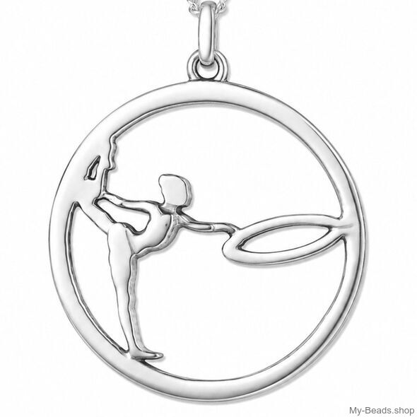 My-Beads hanger zilver Ritmische gymnastiek - hoepel.
Cadeau verjaardag kerstmis gymnaste.