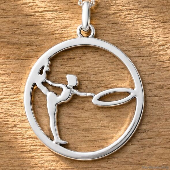 My-Beads hanger zilver Ritmische gymnastiek - hoepel.
Cadeau verjaardag kerstmis gymnaste.