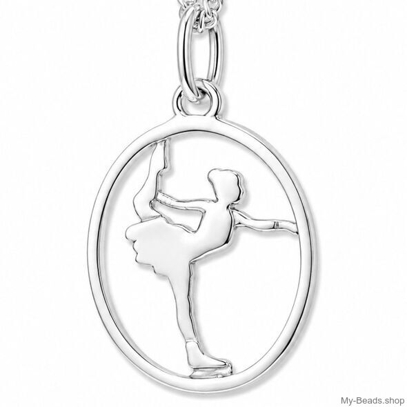 Ciondolo Pattinaggio Artistico MB444 in argento 925 da 18 mm