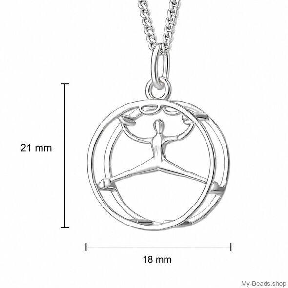 Ciondolo ginnastica Ruota di Rhön My-Beads 449 21 mm