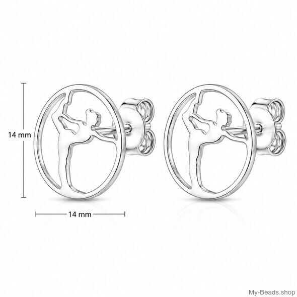 Orecchini ginnastica My-Beads 724 da 14 mm