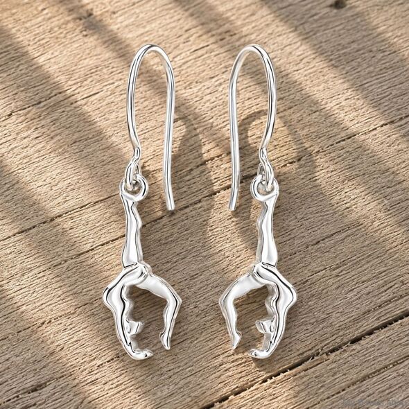 Orecchini ginnastica artistica Ponte 2D in argento 925
