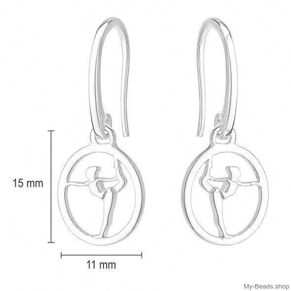 Orecchini ginnastica My-Beads 741 da 15 mm