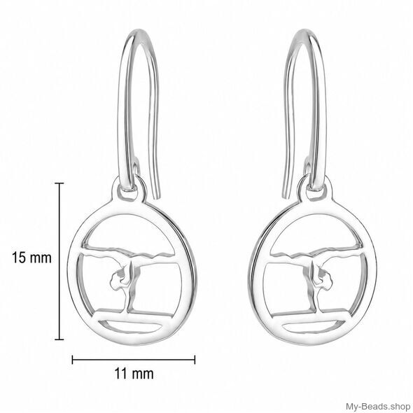 Orecchini ginnastica Ponte 3D MB738 da 18 mm