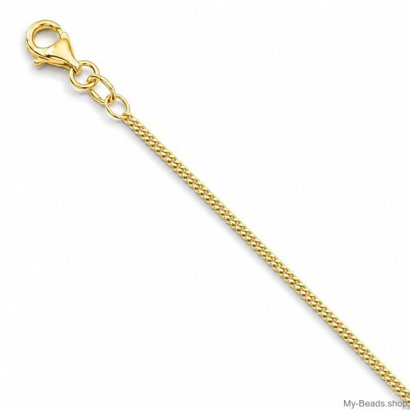 Collana grumetta My-Beads in argento 925 placcato oro da 40 cm